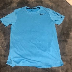 Blue Dri-fit shirt